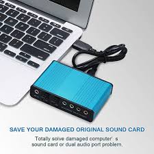 Card âm thanh box 5.1 USB 6CH + Optical audio, Bộ chuyển USB sang loa 5.1 có cổng optical